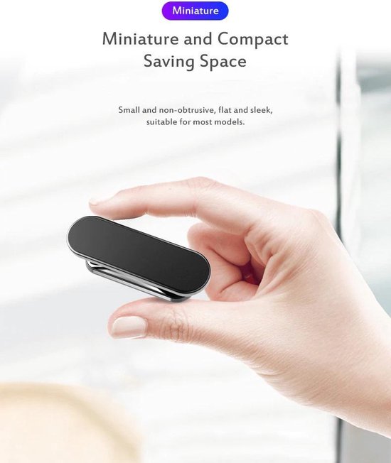 Telefoonhouder auto – Magnetische Autohouder – 360° Draaibaar – Sterke Magneet – Zwart-Ilumina Benelux