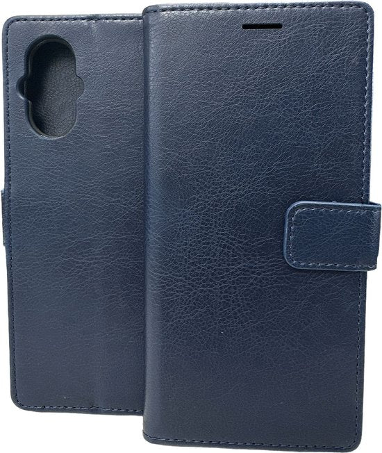 Oppo Reno 8 Lite Hoesjes – Portemonnee Bookcase – Pasjeshouder – Magneetsluiting – Blauw-Ilumina Benelux