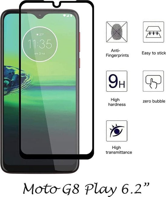 Screenprotector - Geschikt voor Motorola Moto G8 Play - 9H Glas (1-Pack)