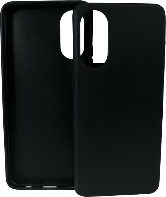 Oppo Reno 8T 4G Hoesjes – Siliconen Backcover – Flexibel – Schokbestendig – Zwart-Ilumina Benelux