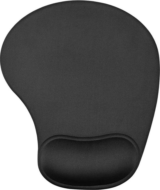 Muismat met polssteun – Ergonomisch gel – Antislip – Ultraglad oppervlak – Zwart-Muismat-Ilumina Benelux