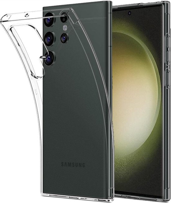 Samsung Galaxy S23 Ultra Hoesjes – Siliconen Backcover – Flexibel – Transparant – Soft TPU-Ilumina Benelux