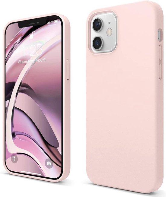 iPhone 11 Hoesjes – Liquid Silicone Backcover – Flexibel TPU – Soft Touch – Lichtroze-Ilumina Benelux