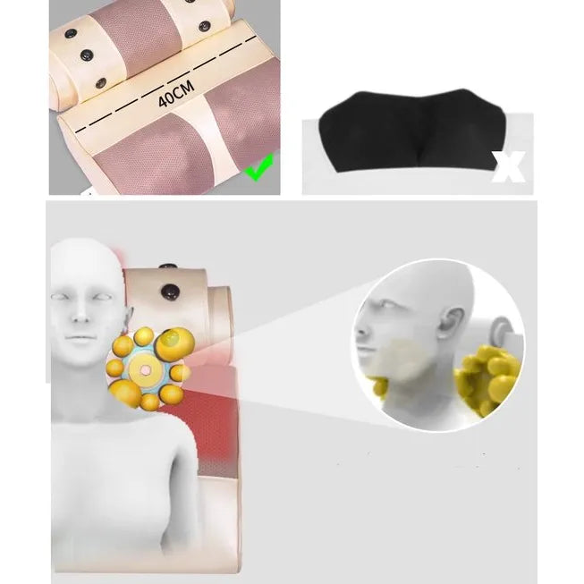 Orthopedisch Massagekussen met Warmte – Shiatsu Massagekussen – Nek- en Rugmassage-Ilumina Benelux