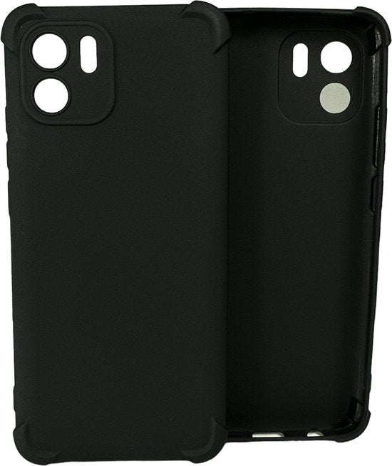 Xiaomi Redmi A1/A2 Hoesjes – Soft TPU Siliconen Backcover – Schokbestendig – Zwart-Ilumina Benelux