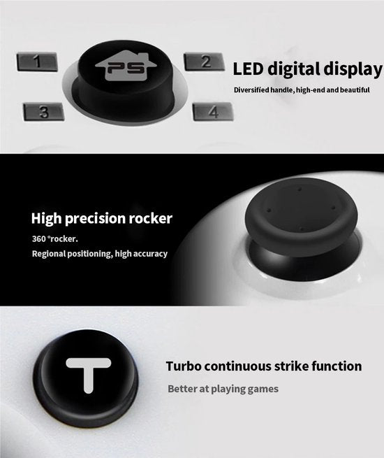 Draadloze Controller Gamepad Controller Geschikt voor: Playstation 3 PS3 / Nintendo Switch / Android / PC / PC360 - Geel