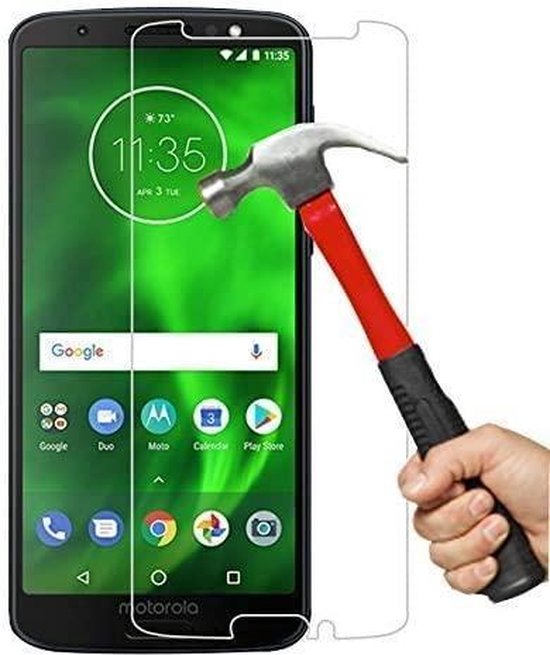 Screenprotector - Geschikt voor Motorola Moto G6 Plus - 9H Glas (1-Pack)