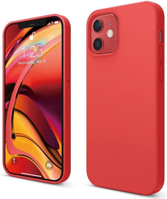 iPhone 11 Pro Hoesjes – Liquid Siliconen Backcover – Flexibele TPU Cover – Schokbestendig – Rood-Ilumina Benelux