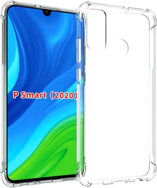 Huawei P Smart S 2020 Hoesjes – Siliconen Backcover – Schokbestendig Anti-Shock Bumper – Transparant-Ilumina Benelux