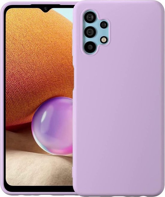 Samsung Galaxy A32 5G Hoesjes – Liquid Siliconen Backcover – Soft Touch – Flexibel – Paars-Ilumina Benelux