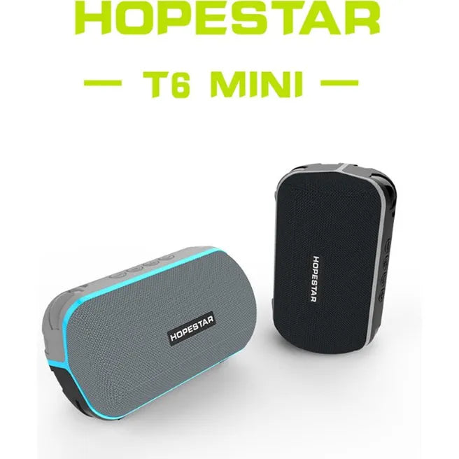 Hopestar T6 Mini Bluetooth Speaker – Waterdichte Draagbare Speaker – IPX7 – Zwart-Ilumina Benelux