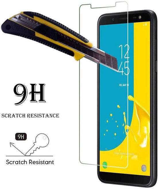 Samsung Galaxy J6 Plus 2018 Hoesjes – Portemonnee Hoes – Pasjeshouder – Magneetsluiting – Bruin + 2x Gehard Glas Screenprotector