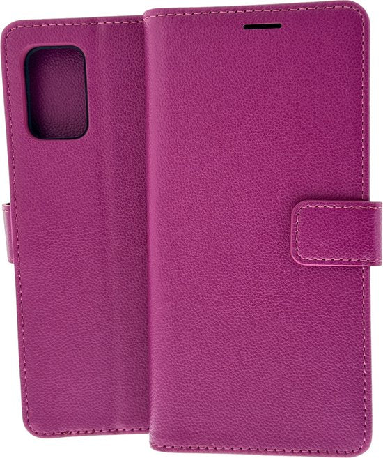 Samsung Galaxy A02s Hoesjes – Portemonnee Book Case – Pasjeshouder – Magneetsluiting – Roze-Ilumina Benelux