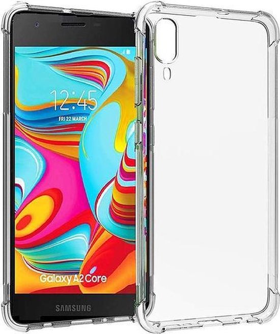 Samsung Galaxy A2 Core Hoesjes – Siliconen Backcover – Schokbestendig – Flexibel – Transparant-Ilumina Benelux