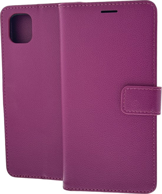 Samsung Galaxy A04 Hoesjes – Portemonnee Hoes – 2 Pack Screenprotector – Pasjeshouder – Roze-Ilumina Benelux