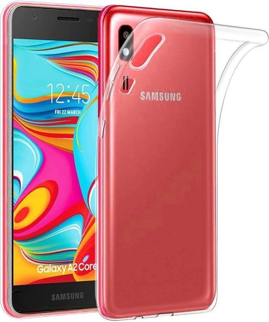 Samsung Galaxy A2 Core Hoesjes – Transparante Siliconen Backcover – Flexibel – Schokbestendig-Ilumina Benelux