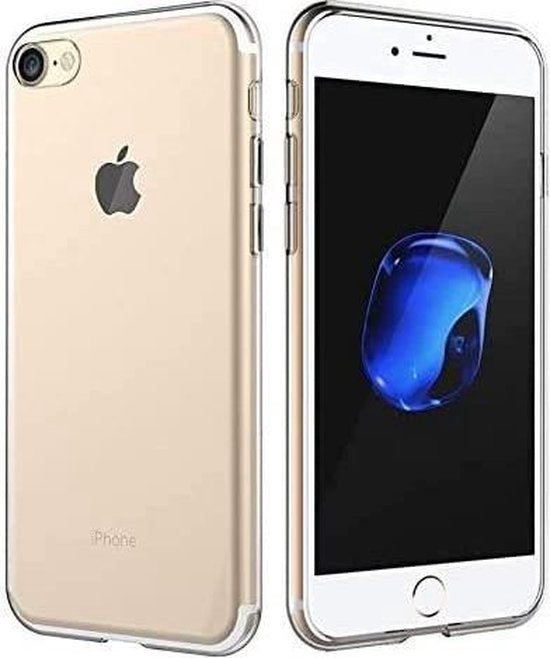 iPhone 7 Plus/8 Plus Hoesjes – Soft Silicone Backcover – Transparant – Flexibel – Schokabsorberend-Ilumina Benelux