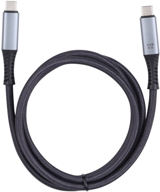 USB-C kabel – Thunderbolt 4 – 40 Gbps – 240W – 8K – 1 Meter – Zwart-USB-Kabels-Ilumina Benelux
