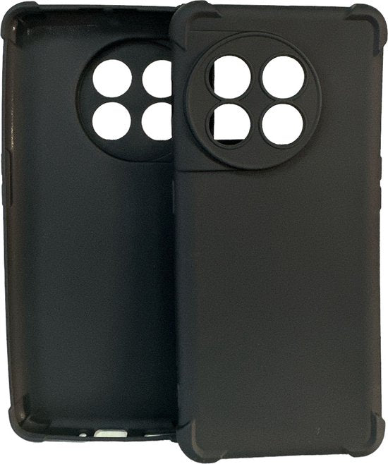 OnePlus 11 5G Hoesjes – Siliconen Backcover – Flexibel – Schokbestendig – Zwart-Ilumina Benelux