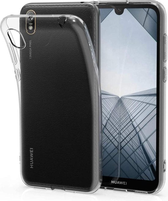 Huawei Y5 2019 Hoesjes – Siliconen Backcover – Transparant – Flexibel – Anti Kras-Ilumina Benelux