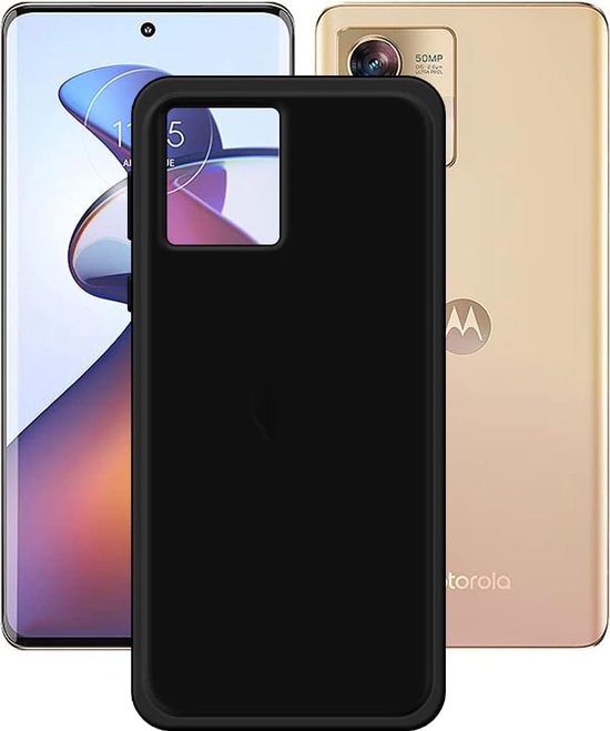 Motorola Edge 30 Fusion Hoesjes – Soft TPU Siliconen Backcover – Schokbestendig – Zwart-Ilumina Benelux