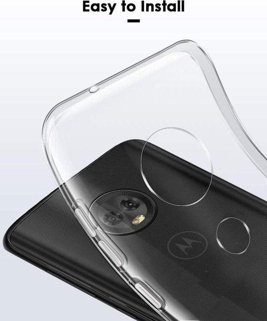 Motorola Moto G7 Plus & Moto G7 Hoesjes – Soft TPU Siliconen Backcover – Schokbestendig – Zwart