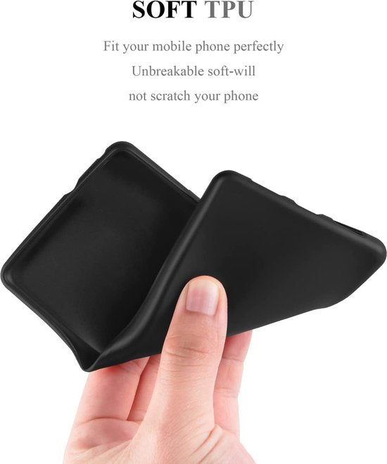 Soft Backcover Hoesje Geschikt voor: Samsung Galaxy A22 4G Silicone - Zwart