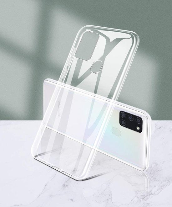 Samsung Galaxy A21S Hoesjes – Siliconen Backcover – Soft Touch – Transparant-Ilumina Benelux