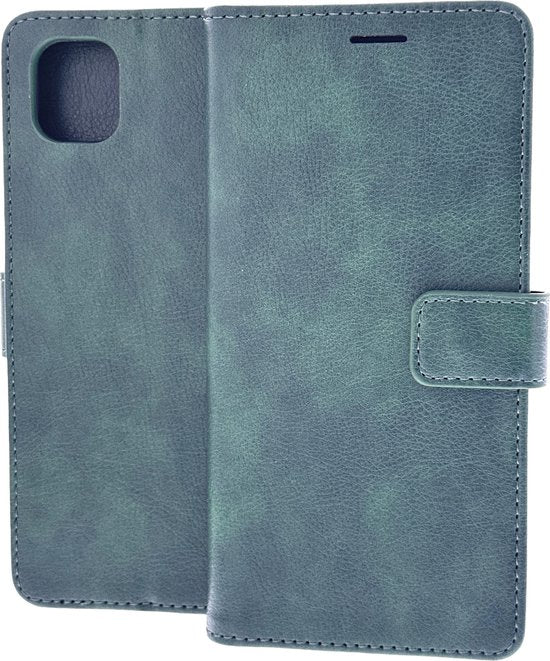 Portemonnee Book Case Hoesje Geschikt voor: Samsung Galaxy A04 - Groen