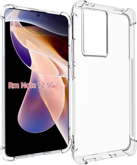 Xiaomi Redmi Note 12 5G / Poco X5 5G Hoesjes – Soft TPU Siliconen Backcover – Schokbestendig – Transparant-Ilumina Benelux