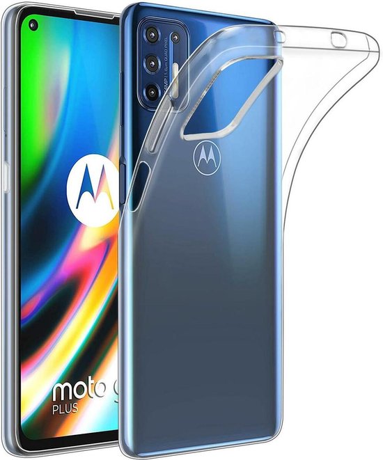 Motorola Moto G9 Plus Hoesjes – Transparante Siliconen Backcover – Inclusief 2 Screenprotectors – Anti-kras-Ilumina Benelux