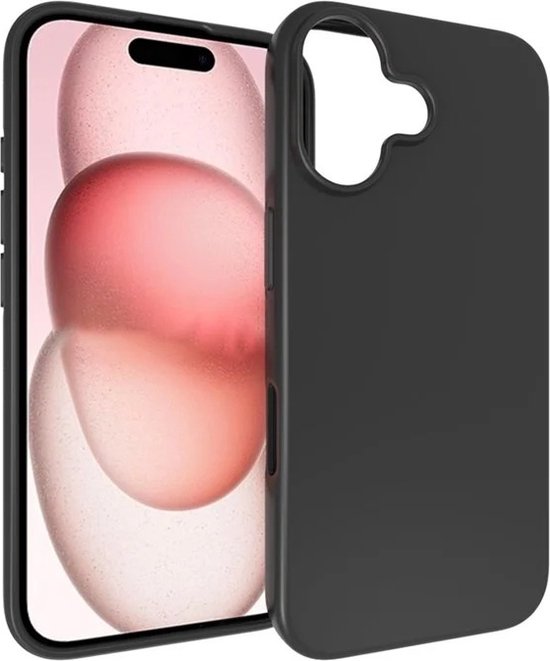iPhone 16 Hoesjes – Soft Silicone Backcover – Schokbestendig – Zwart-Ilumina Benelux