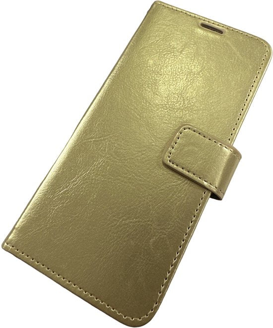 Samsung Galaxy S8 Plus Hoesjes – Portemonnee Hoes – Pasjeshouder – Magneetsluiting – Goud-Ilumina Benelux