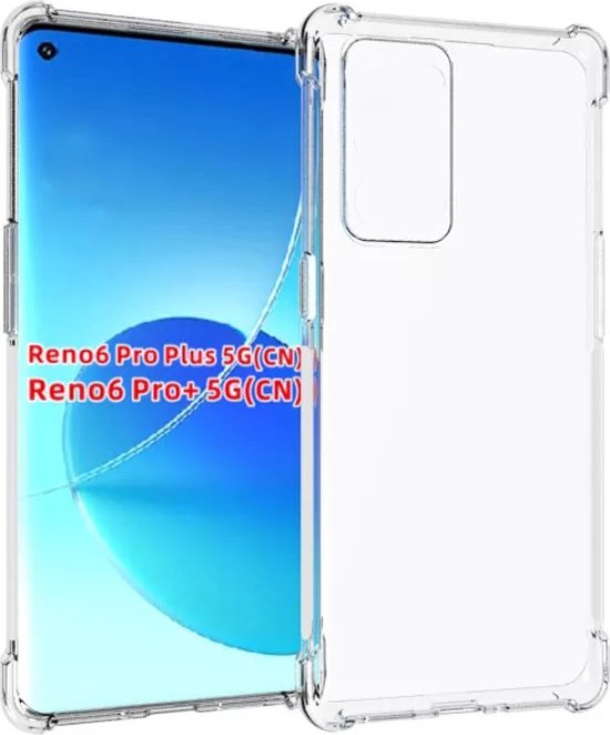 Oppo Reno 6 Pro 5G Hoesjes – Soft TPU Siliconen Backcover – Schokbestendig – Transparant-Ilumina Benelux