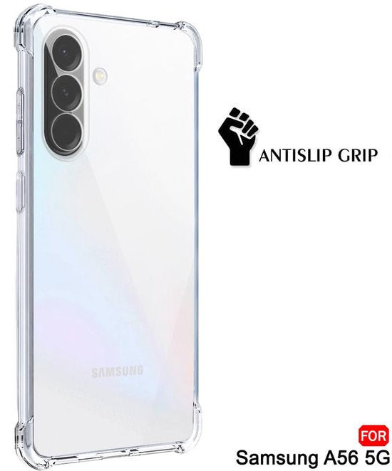Samsung Galaxy A56 Hoesjes – Transparante Siliconen Backcover – Flexibel – Schokbestendig-Ilumina Benelux