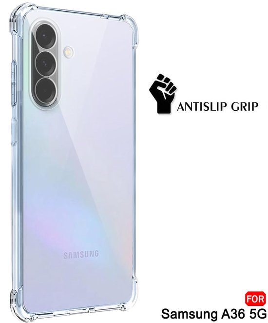 Samsung Galaxy A36 Hoesjes – Transparante Siliconen Backcover – Flexibel – Schokbestendig-Ilumina Benelux