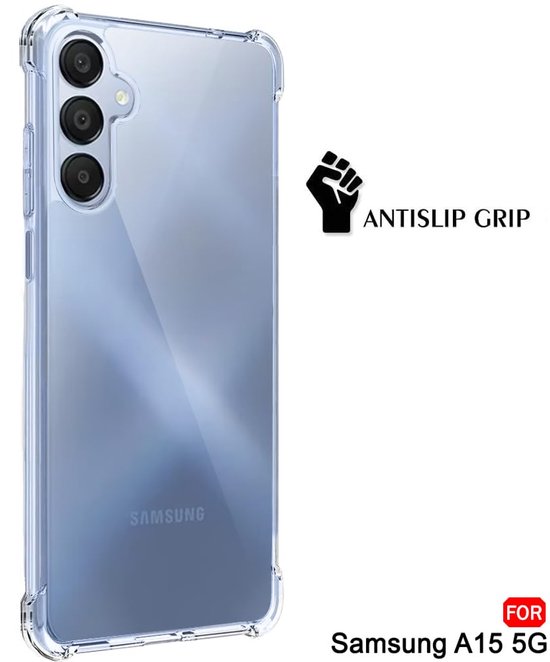 Samsung Galaxy A15 Hoesjes – Ultra-Hybrid Backcover – Schokbestendig – Crystal Clear Transparant-Ilumina Benelux
