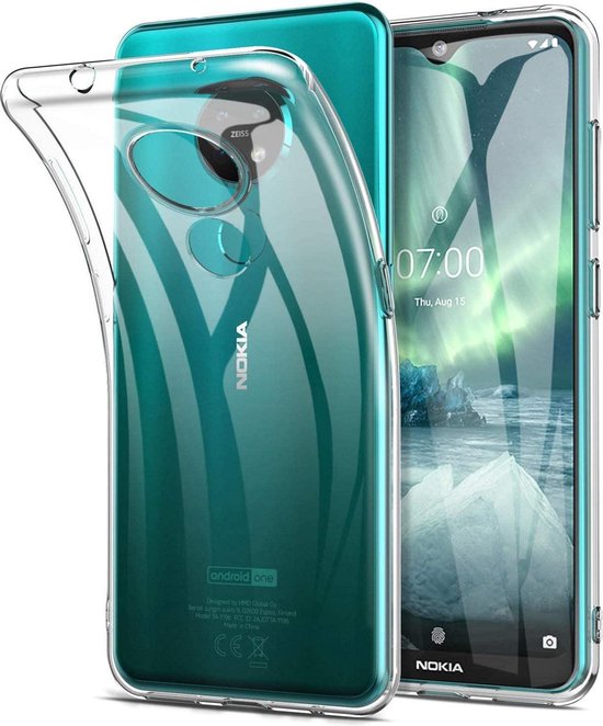 Nokia 7.2 Hoesjes – Siliconen Backcover – Schokbestendig – Transparant-Ilumina Benelux