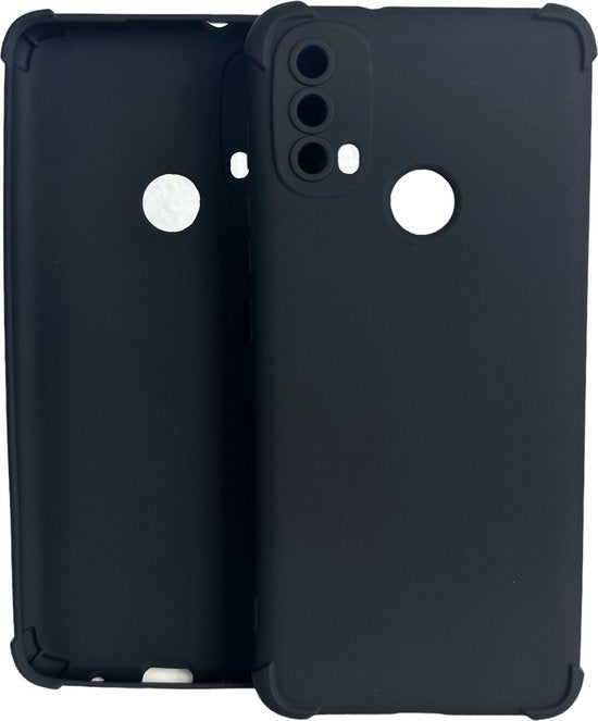 Motorola Moto E20/E30/E40 Hoesjes – Siliconen Backcover – Flexibel – Schokbestendig – Zwart-Ilumina Benelux