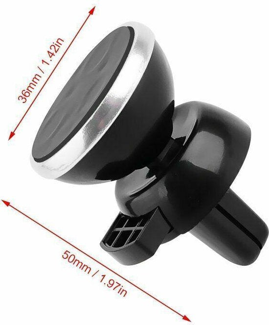 Telefoonhouder auto – Magnetische autohouder – Voor ventilatierooster – Universeel – Zwart-Telefoonhouders-Ilumina Benelux