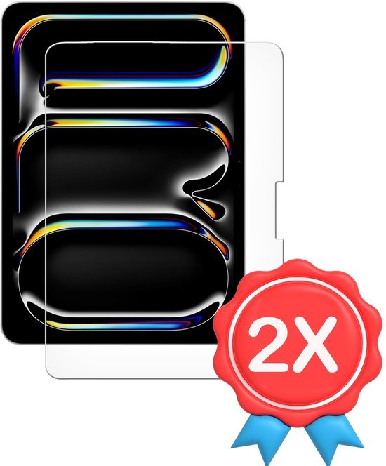 Screenprotector – Geschikt voor iPad Air 13 inch (2024/2025/2026) / iPad Pro 13 (2024/2025) – Gehard Glas – Anti-kras – 2x-tabletscreenprotectors-Ilumina Benelux