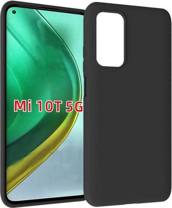 Xiaomi Mi 10T / Mi 10T Pro 5G Hoesjes – TPU Siliconen Backcover – Inclusief Screenprotector – Schokbestendig – Zwart-Ilumina Benelux