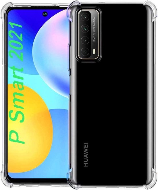 Huawei Y6p Hoesjes – Siliconen Backcover – Schokbestendig Anti-Shock – Transparant-Ilumina Benelux