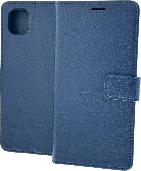 Samsung Galaxy A04 Hoesjes – Portemonnee Book Case – Pasjeshouder – Magneetsluiting – Blauw-Ilumina Benelux