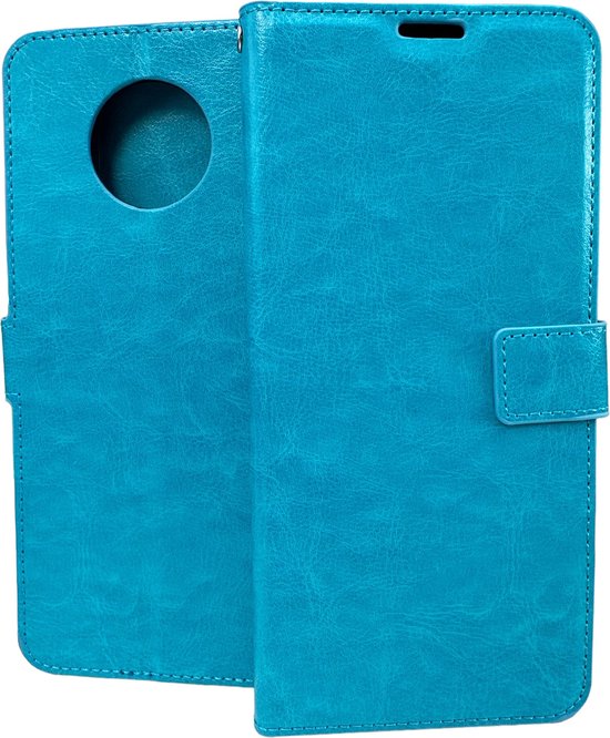 Nokia G50 Hoesjes – Portemonnee Hoes – Pasjeshouder – 2x Screenprotector – Turquoise-Ilumina Benelux