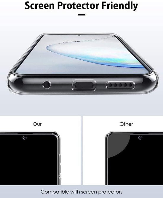 Samsung Galaxy Note 10 Lite Hoesjes – Siliconen Backcover – Soft Touch – Transparant-Ilumina Benelux