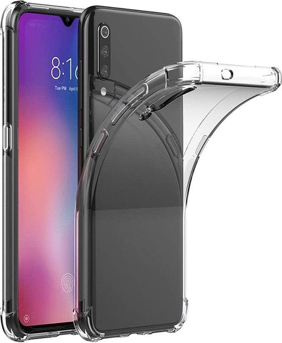 Shock proof Hoesje Geschikt voor: Samsung Galaxy A60 - Anti -Shock Silicone - Transparant