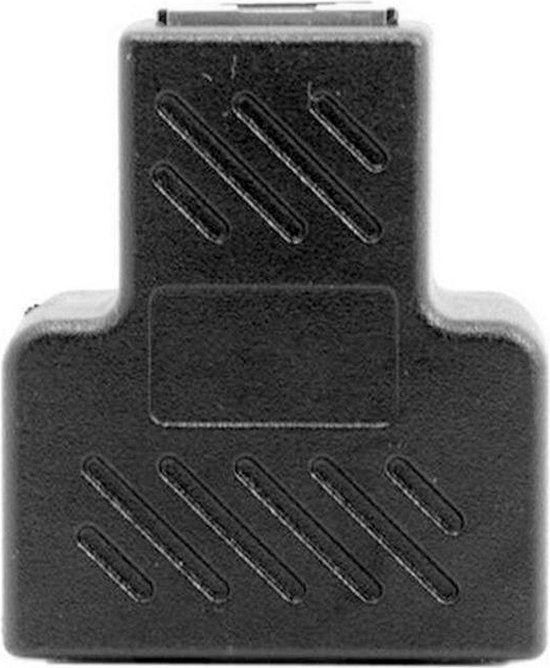 Ethernet Splitter Adapter RJ45 – 2 Poorten – Netwerkkabel Verdeler – UTP/FTP/ISDN – Zwart-Ilumina Benelux