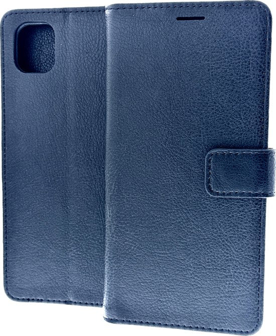 Samsung Galaxy A04 Hoesjes – Portemonnee Book Case – Pasjeshouder – Magneetsluiting – Zwart-Ilumina Benelux