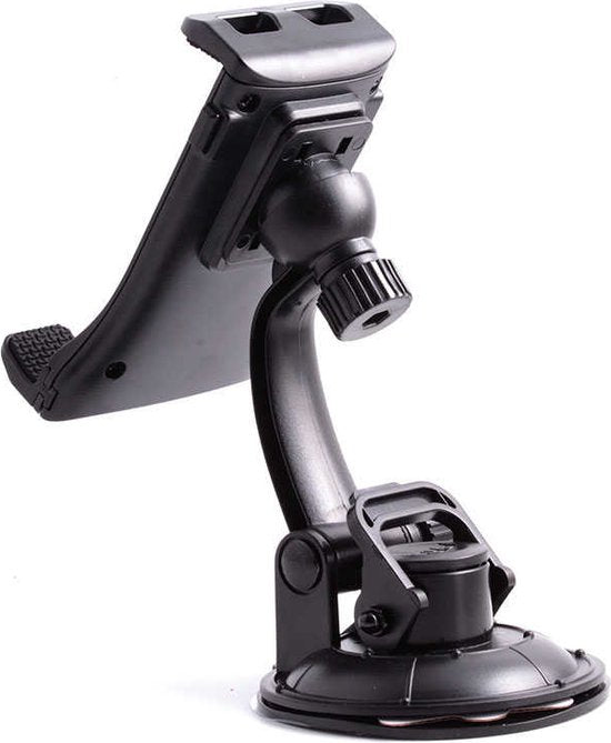 Tablethouder auto – Zuignap & Klem – Dashboard/Raam Montage – 360° Verstelbaar 5-9 Inch – Zwart